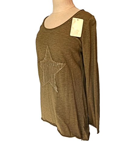 Shirt bluse damen oliv - shirt,
