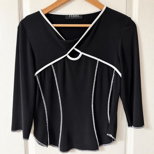 Vintage femme black contrast - femme,