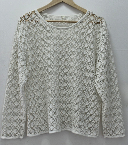Shirtbluse netz spitzenshirt - netz,