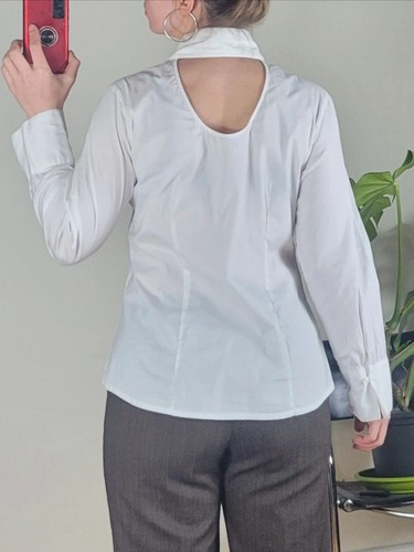 Weiße bluse preppy vintage - bluse,