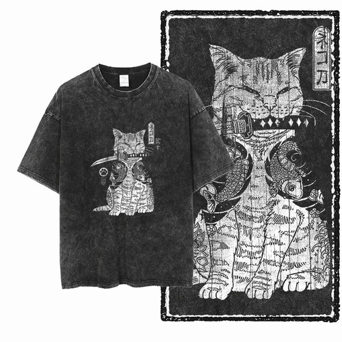 Katzen mit karpfen - katzen,