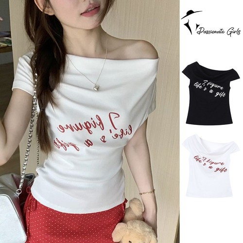 Retro gyaru bedrucktes shirt - bedrucktes, t-shirt