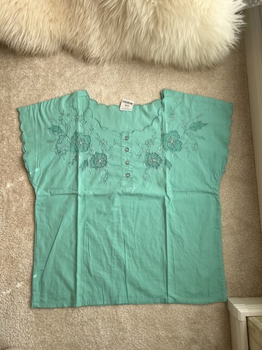 Vintage oberteil türkis - vintage,