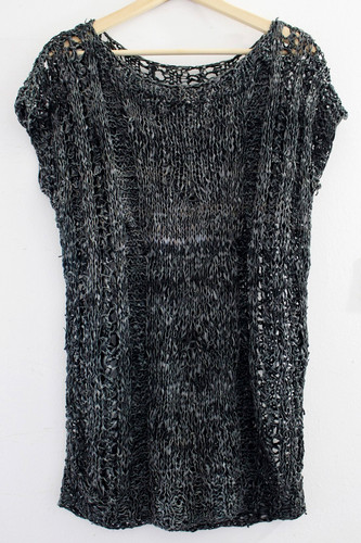 Longshirt oberteil lederkordel - oberteil,