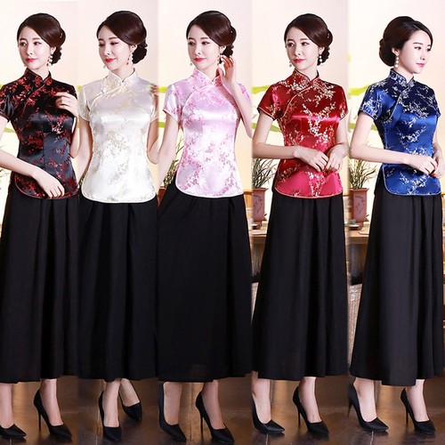 Chinesischer stil damen satin - stil,