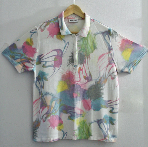 Blusenshirt oberteil poloshirt - oberteil,