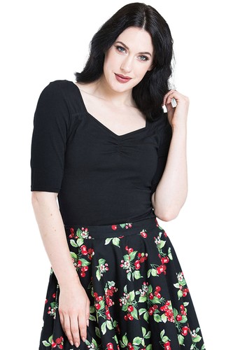 Hell bunny top philippa - hell,