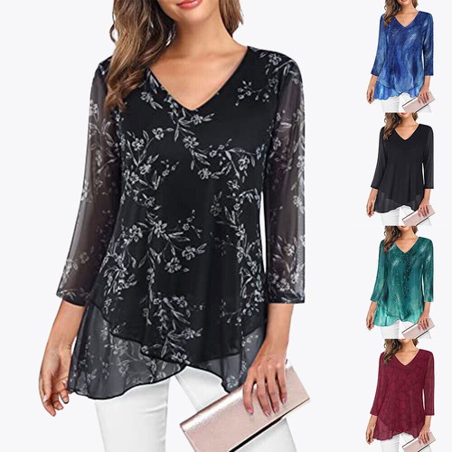2026 damen mesh tunika shirt - mesh,
